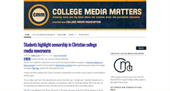 Desktop Screenshot of collegemediamatters.com