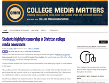Tablet Screenshot of collegemediamatters.com
